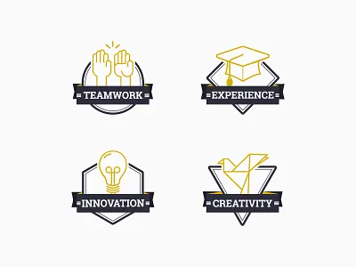 Keen Site | Icons creativity experience icon set icons innovation teamwork