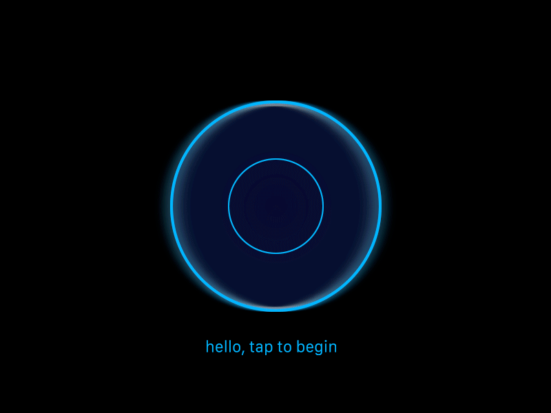 Tap to Begin begin breathe initial state tap