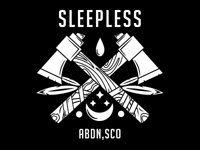 Sleepless band feathers merch moon shirt sleepless stars tomahawk