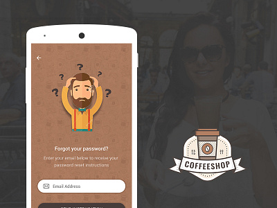 COFFEESHOP app ui forgot password forgot password ui forgot ui restaurant forgot restaurants app ui ux