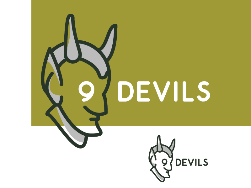 Example of 9 Devils Logo Concept