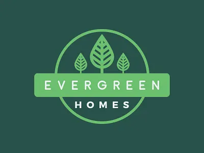 Evergreen Homes environment evergreen homes logo logo design