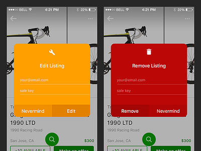 Sprocket iOS 1.4.1 Edit-Remove Dialogs bike consistent delete dialog edit ios iphone remove sale sprocket store ui