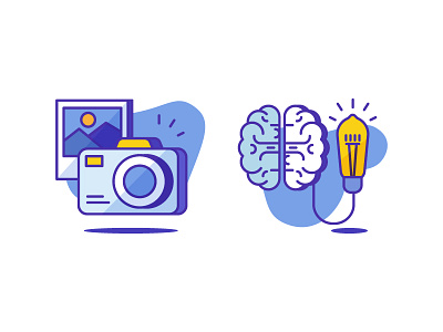 Photography & Idea Icons brainstorm creative gallery icon icondesign illustration lamp photo photography