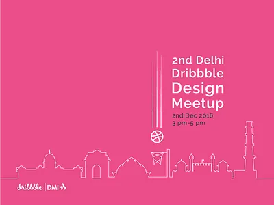 Dribbble in Delhi delhi design india meetup pink