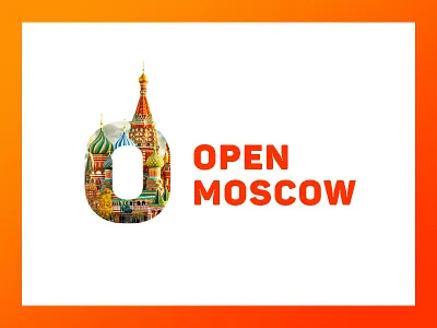 Open Moscow Logo branding logo moscow travel