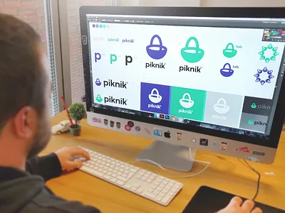 Piknik basket basket colors creative icon lab office picnic piknik symbol