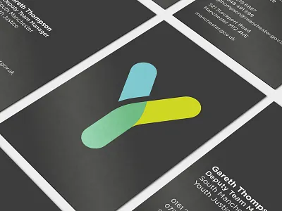 Youth Justice Business Cards branding business card design icon identity logo youth