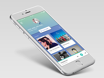 Music Player app apple concept design free ios mobile music ui ux