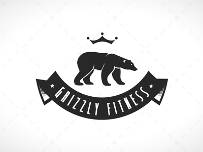 Spectacular Bear Logo For Sale Logos Online animal bear exercise fitness grizzly logo sale