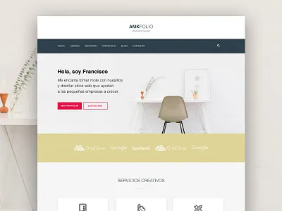 AMK Folio 2.0 webdesign