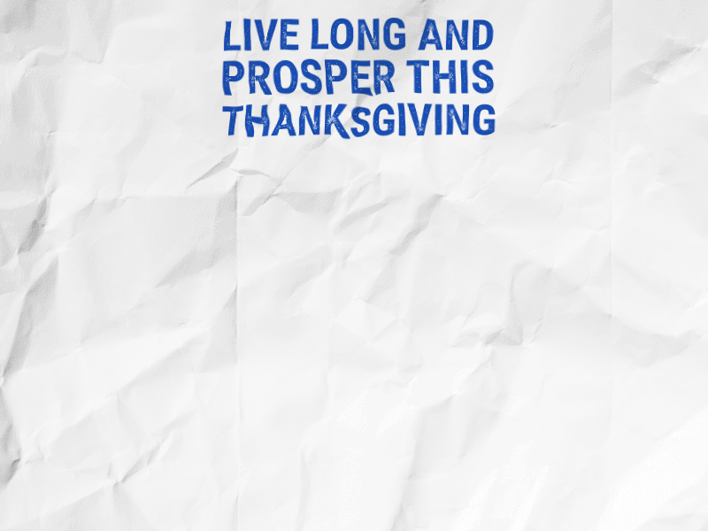 Live Long and Prosper finger hand print paint series spock star trek thanksgiving turkey