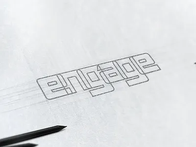 Engage : Logo v3 branding charity design foundation identity logo mark ngo outline typography wordmark