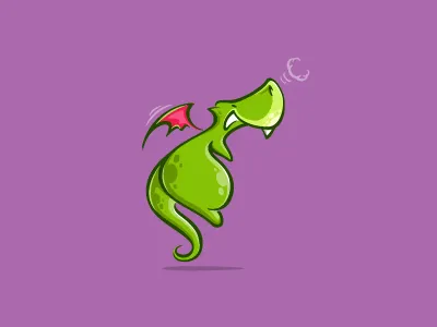 Little Dragon baby cartoon cute design dragon illustration kids little logo wing