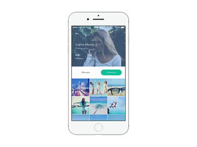 Daily UI-Day #006-User Profile 100daychallenge app dailyui instagram ios photo profile social uidesign userinterface uxdesign webdesign