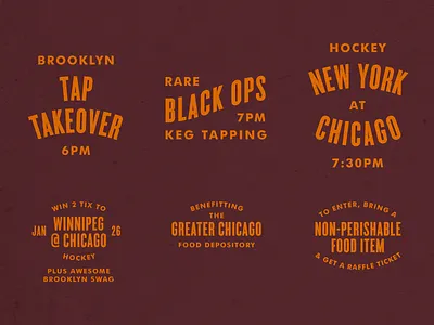 Food Drive beer charity design graphic design typography