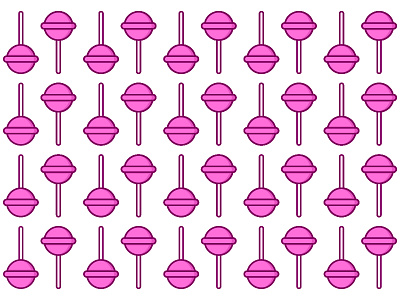 Lollipop. ☆ 2d ai background flat illustration illustrator lineart outline pattern sweets vector