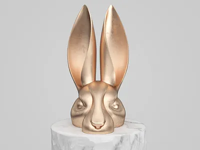 Rabbit 3d sculpture