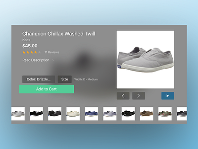 Product Page - Zappos Apple TV appletv shopping uidesign uxdesign