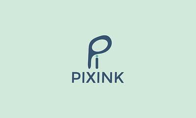 Pixink logo design branding design graphic design illustration lettermark logo vector wordmark