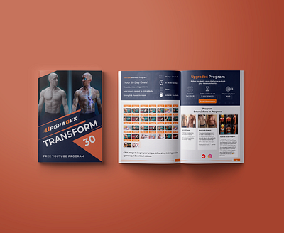 Transform 30 Fitness E-Book adobe indesign canva design ebook cover ebook design ebook layout fitness ebook graphic design gym health fitness layout design lead magnet pdf workout workout program