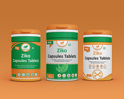 Ziko Capsules Tablets Label Design box deisgn capsules tablets label designj packaging deisgn