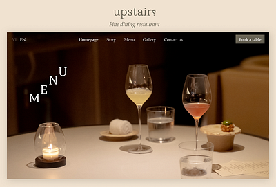 UI Design for Luxury restaurant landing page landing page luxury responsive ui uiux ux web design website