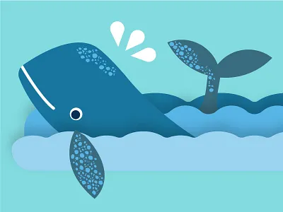 Whelp! cute mammals ocean omg sea splash tail water waves whale