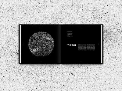 Space Book Page book space sun the