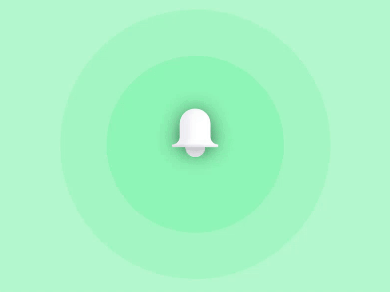 Notifications Cleared android bell complete done empty empty state interaction material design notification principle pulse sound