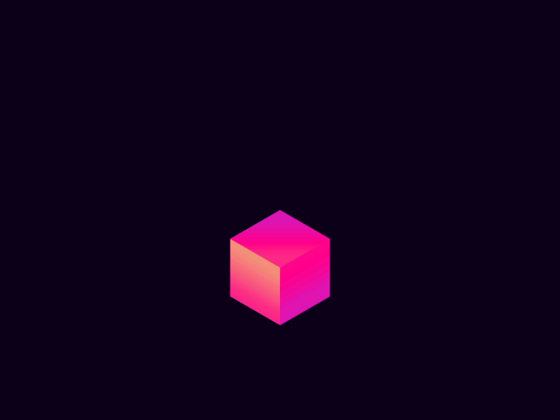 Gradient Box 3d animation box gif gradient isometric