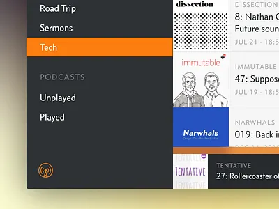 Overcast Creative Exploration app mac music overcast player podcasts