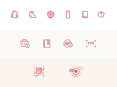 Muji Icons buy box cookie fan icon location muji notebook qr code scanner seasoning pot