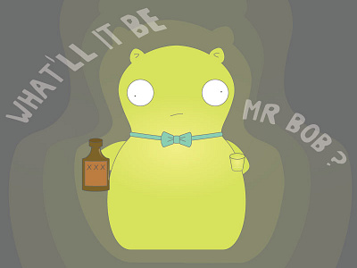 Kuchi Kopi bobs burgers cartoon drinks illustration kuchi kopi nightlight vector