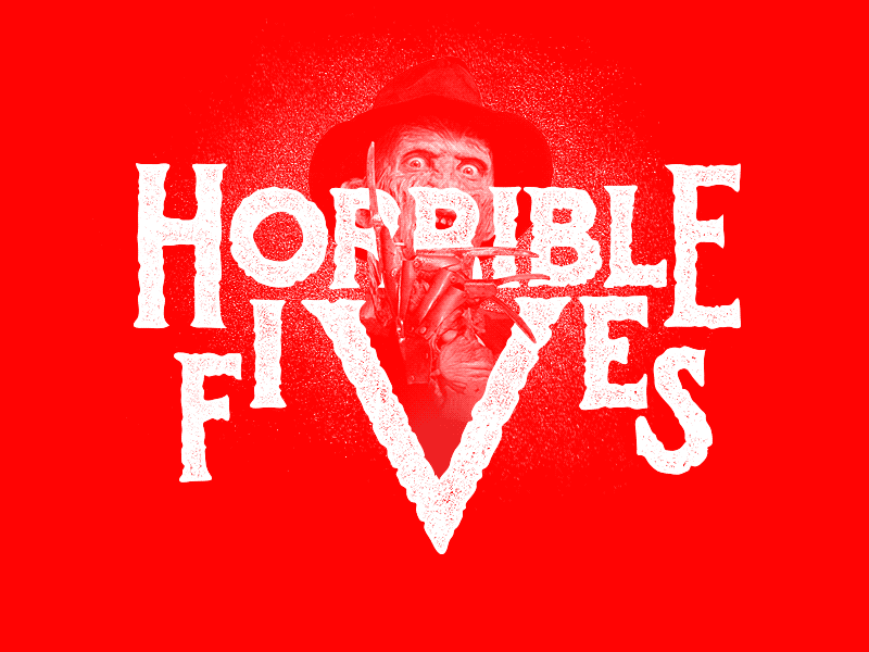 Stranger Freddies 70s 80s freddy freddy krueger horror scary type typography vector