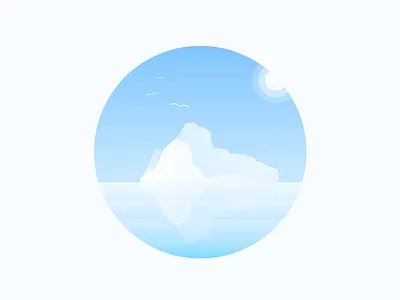 iceberg background heaven iceberg illustration seagull wathet