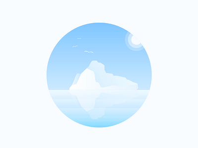 iceberg background heaven iceberg illustration seagull wathet