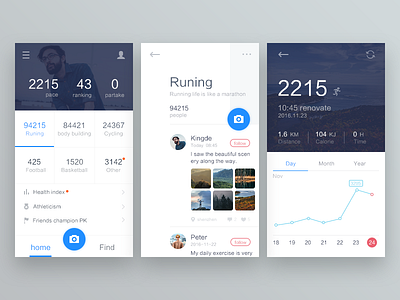 Sports Runing app design sports ui ux