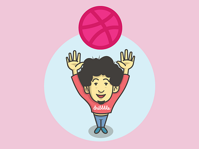 First shot artwork character flat design funny illustration line art outline vector