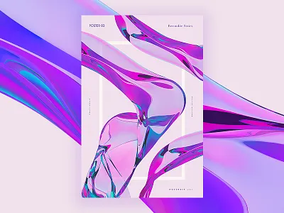 Poster 03 3d abstract cinema4d colors digitalart fun gradient poster print render typo typography