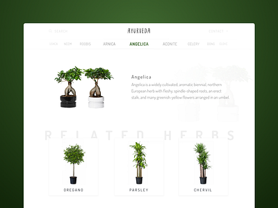 Ayurveda cards clean home minimalistic plants shadow ui