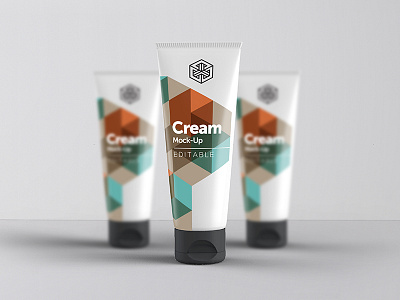 Cream Mock Up clean cream k.apor kapor minimal mock mock up mockup tube up
