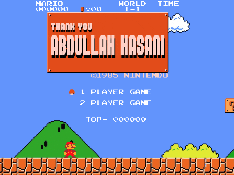 Hello Dribbble mario