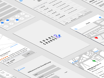 Wireframes - work in progress app wireframes