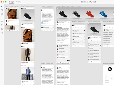 Boovi - Product Feed (AdobeXD) adobe adobexd app design ios kit mobile mockup prototype ui uikit ux