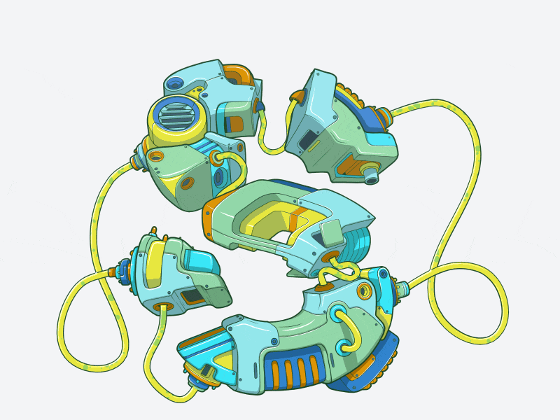 S aftereffects liquid loop robotics typography