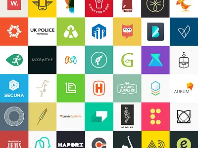 Logo wall brand icon identity logo