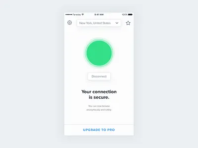 Faraday - VPNs made simple app faraday ios ui ux vpn