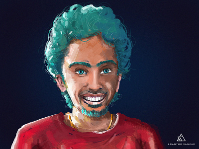 I ME MYSELF art digital art painting portrait profile self