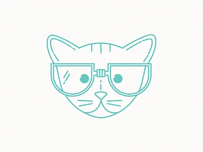 Jesús. animal cat doodle glasses icon illustration illustrator kitten lines madebyborn vector